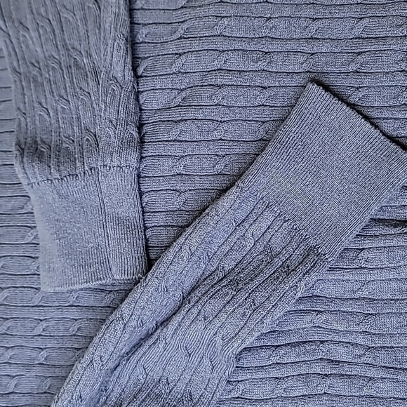 WoolOvers Cotton and Cashmere Blend Cable knit Pullover - Picture 10 of 10